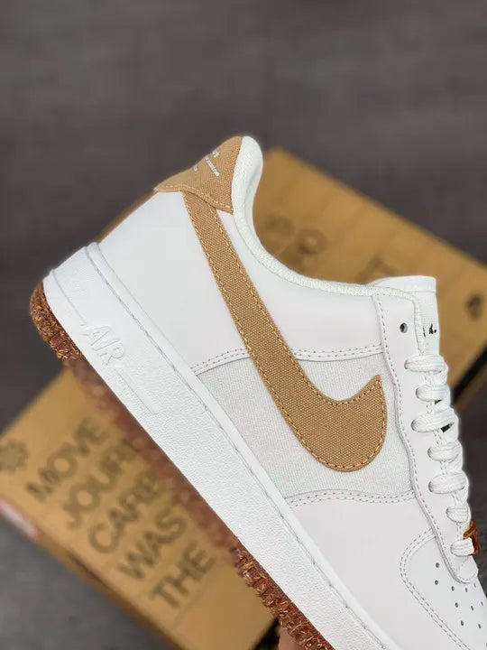 Nike Air Force 1 White/Tan - Hình 4