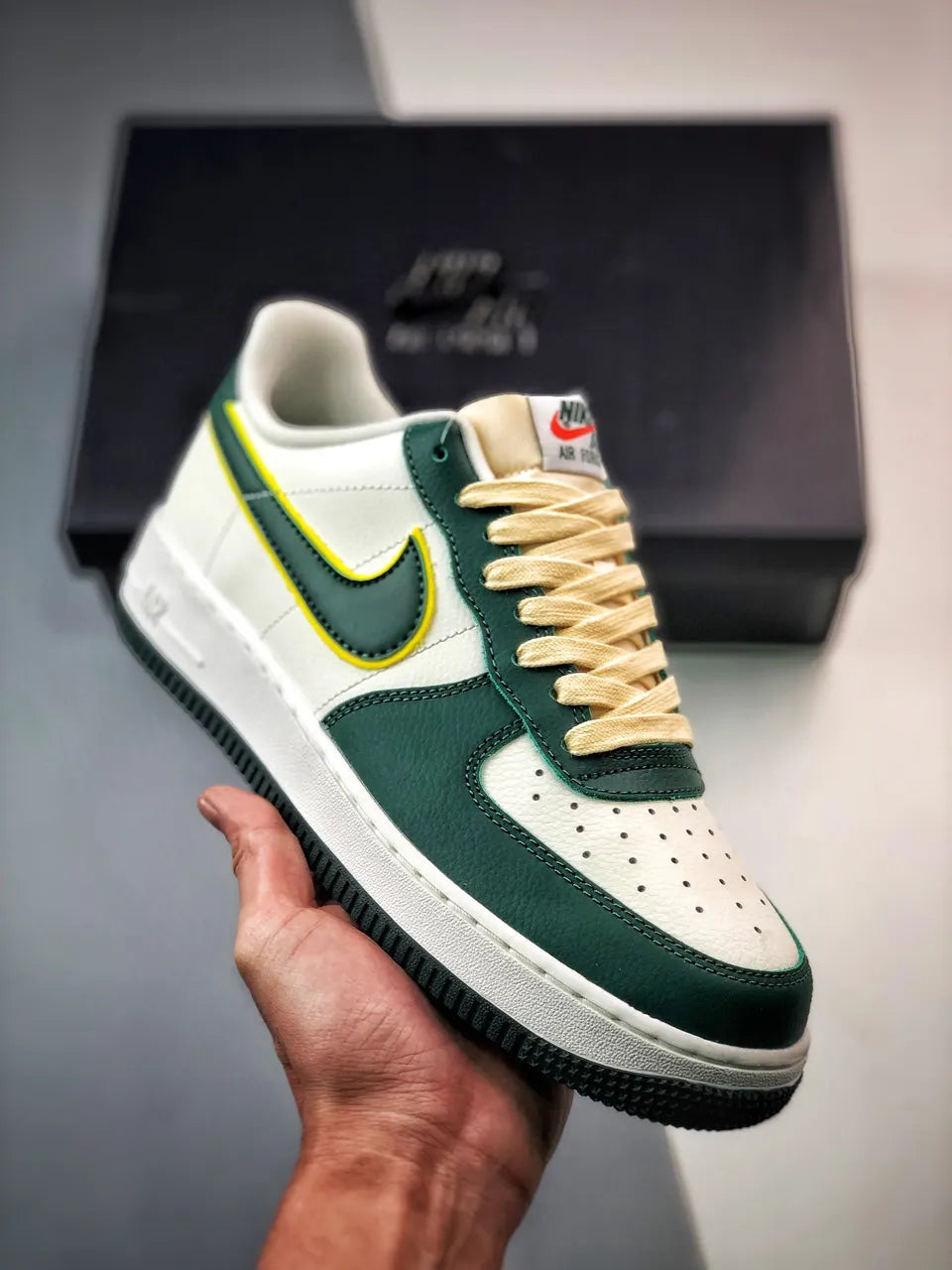 Nike AF1 Green Yellow