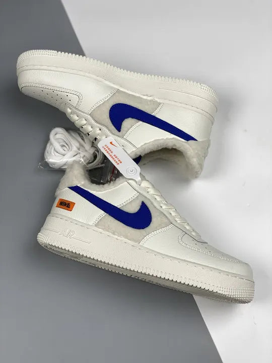 Nike White Blue Fur - Hình 3