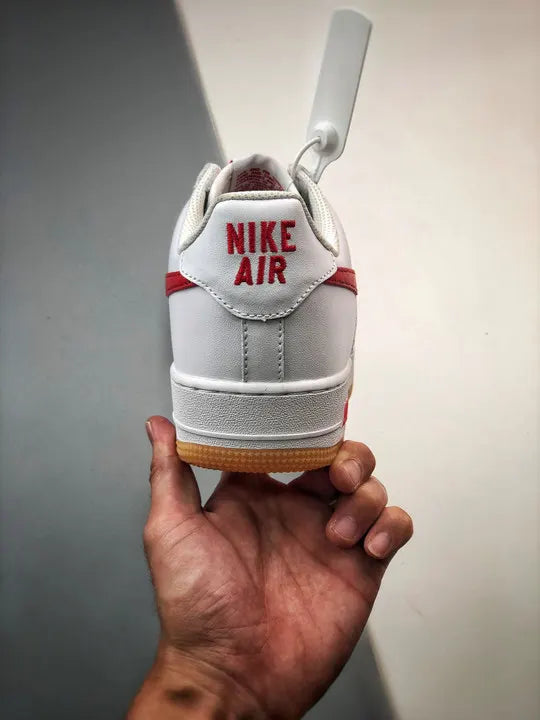 Nike Air Force 1 White Red Gum - Hình 7
