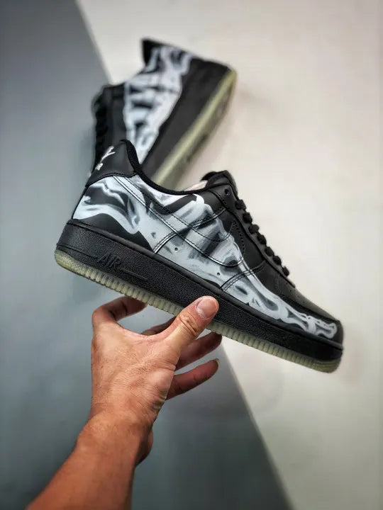 Nike AF1 Black Skeleton - Hình 2