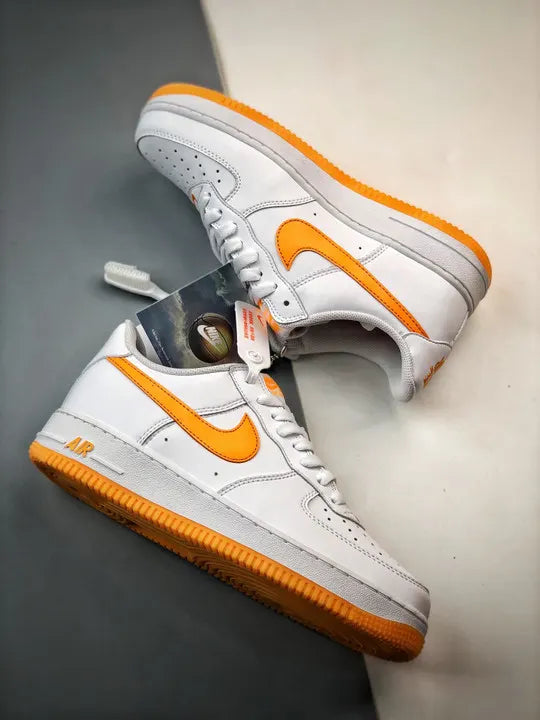 Nike White Orange Air Force 1 - Hình 4