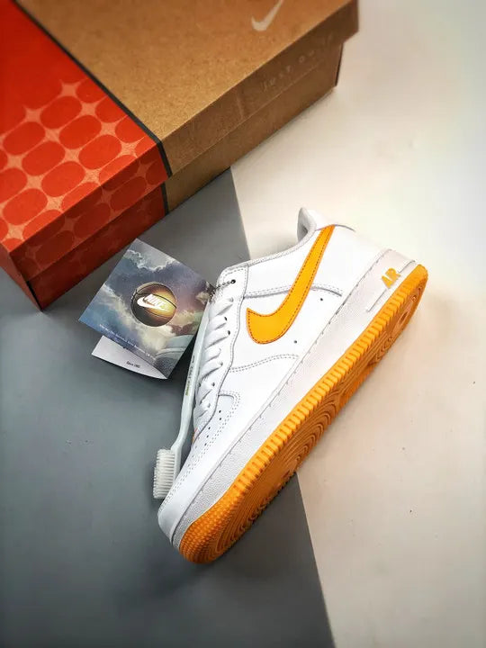 Nike White Orange Air Force 1 - Hình 3