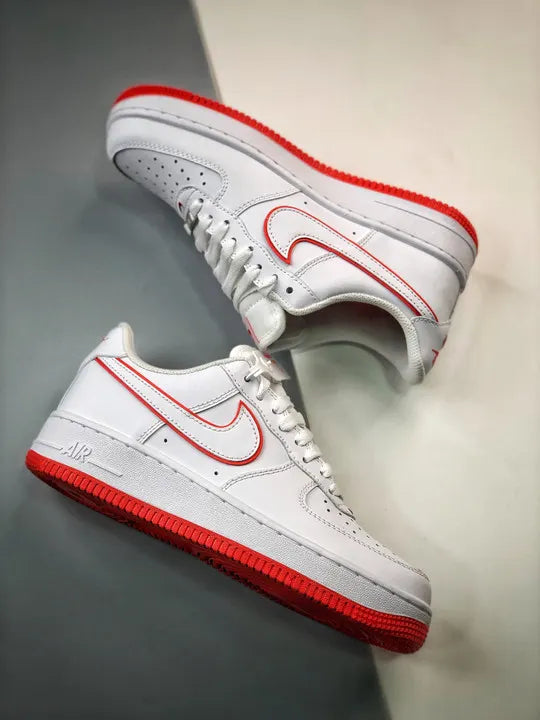 Nike Air Force 1 White Red classic - Hình 4