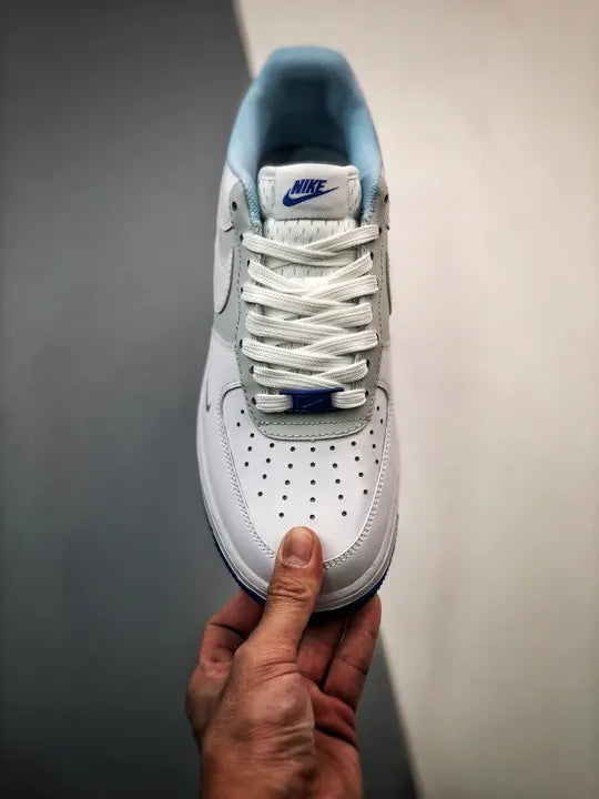 Nike AF1 White Grey Blue - Hình 6