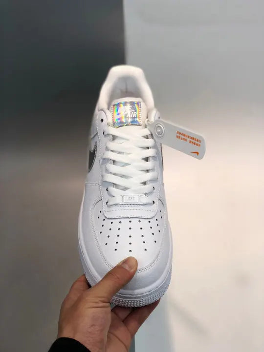 Nike White Iridescent AF1 - Hình 5