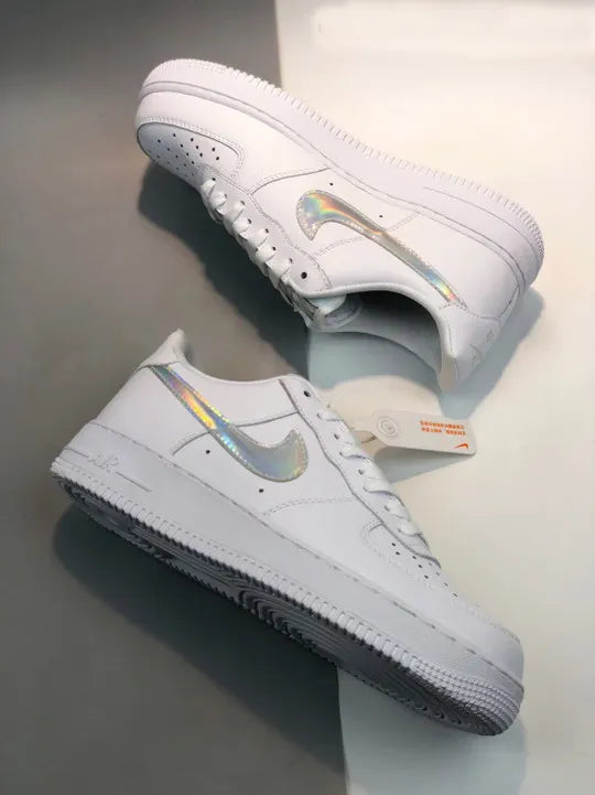 Nike White Iridescent AF1 - Hình 2