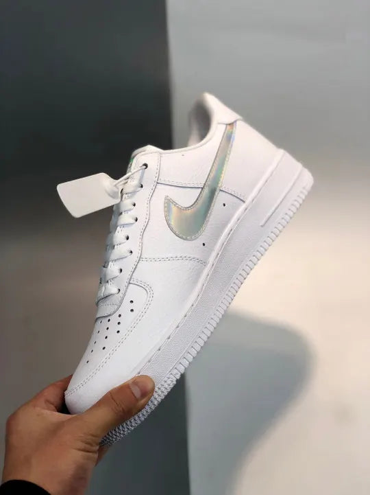 Nike White Iridescent AF1 - Hình 3
