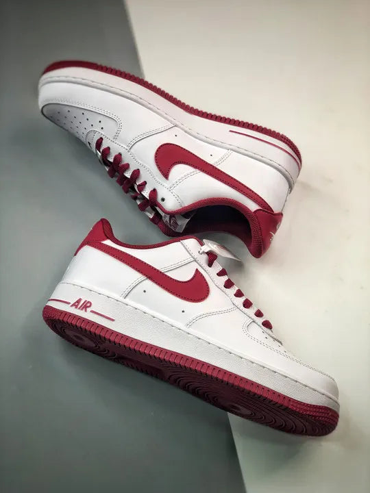 Air Force 1 White Burgundy - Hình 4