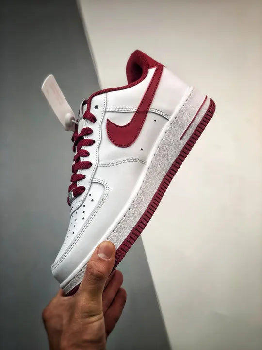 Air Force 1 White Burgundy - Hình 5