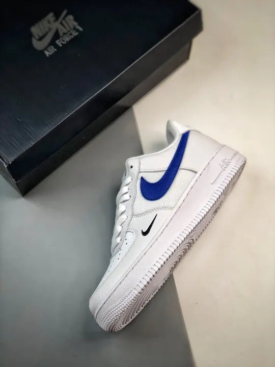low Nike Air Force 1 White Blue - Hình 3