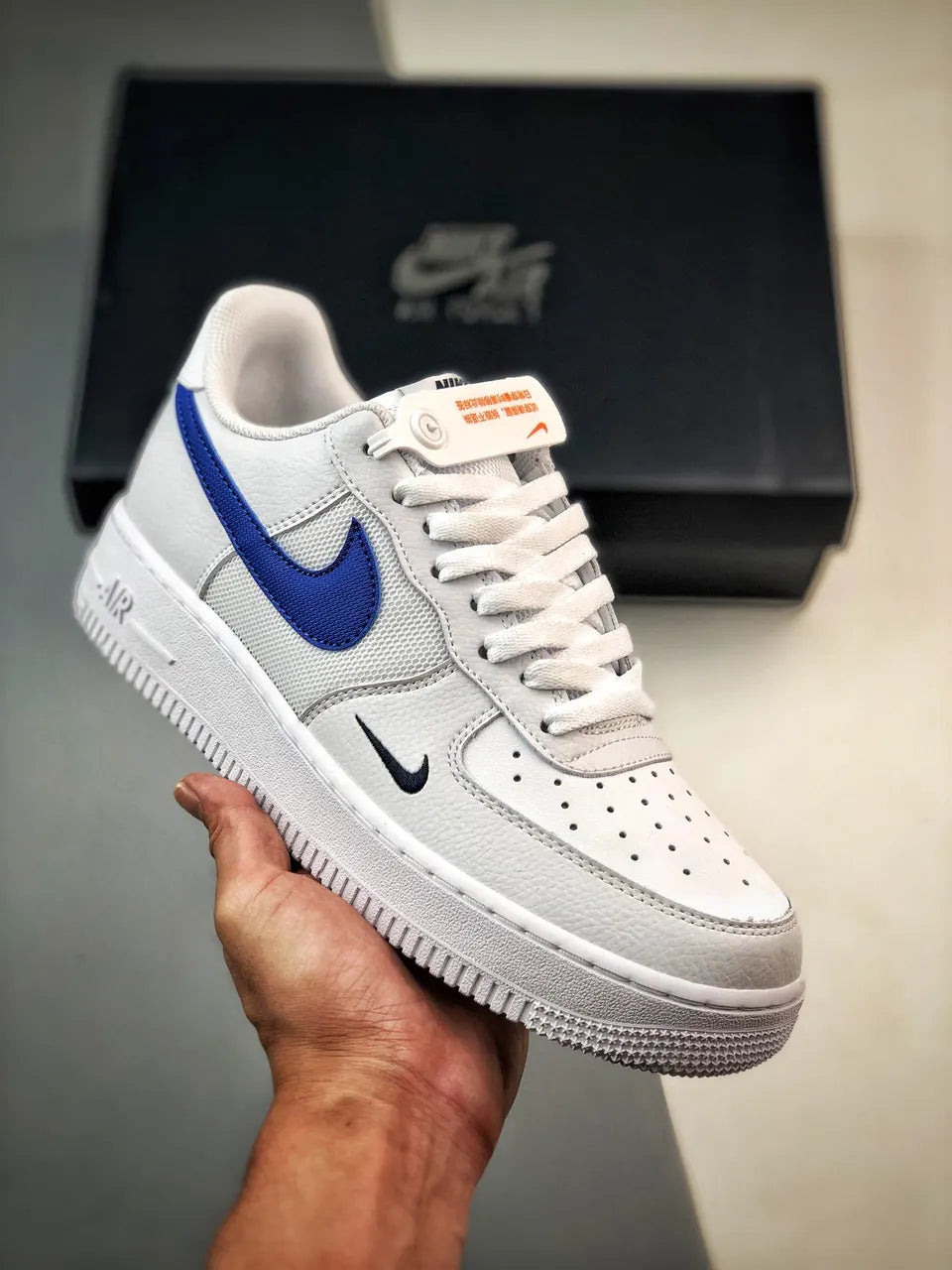low Nike Air Force 1 White Blue