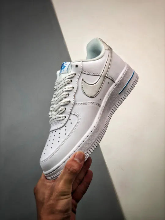 classic Nike Air Force 1 White Blue - Hình 4
