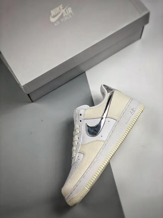 Nike Air Force 1 White/Silver - Hình 3