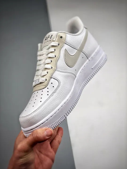Nike White Tan Leather Sneaker - Hình 4