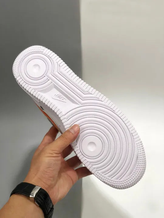 Nike Air Force 1 White Orange - Hình 5