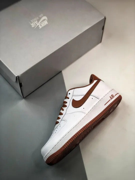 Nike White Brown Air Force 1 - Hình 2