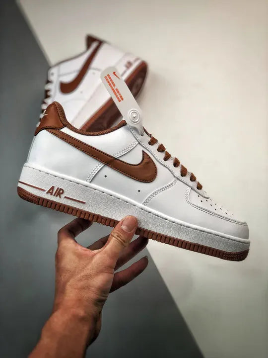 Nike White Brown Air Force 1