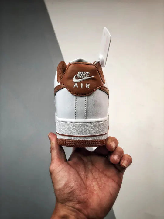 Nike White Brown Air Force 1 - Hình 7