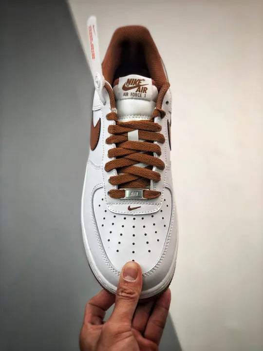 Nike White Brown Air Force 1 - Hình 5