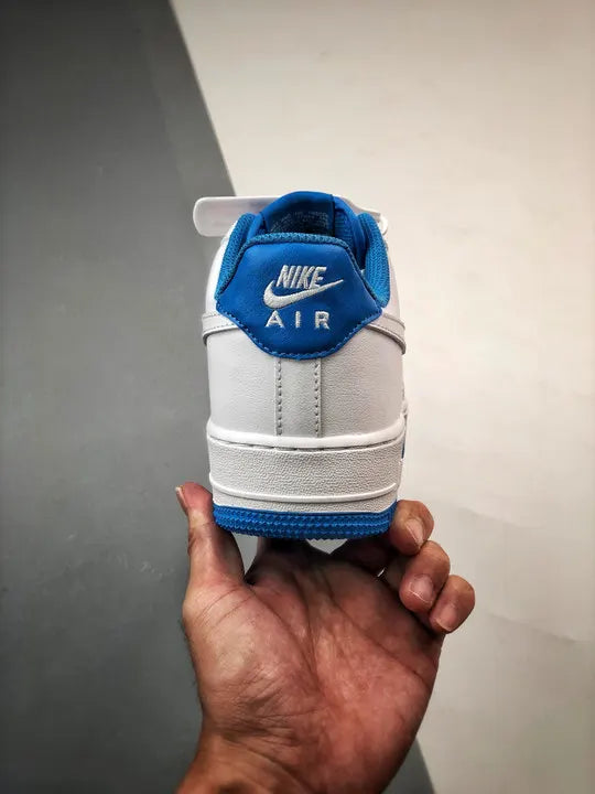 premium Nike Air Force 1 White Blue - Hình 8