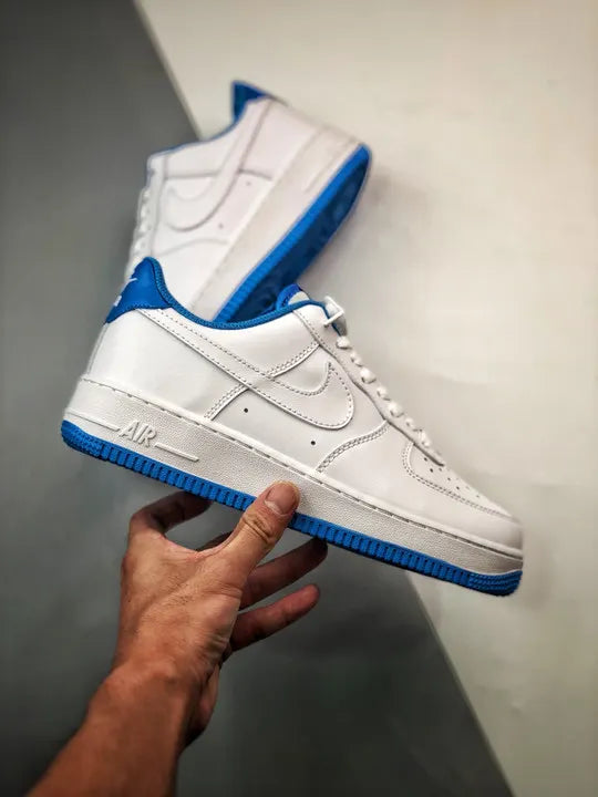 premium Nike Air Force 1 White Blue - Hình 2