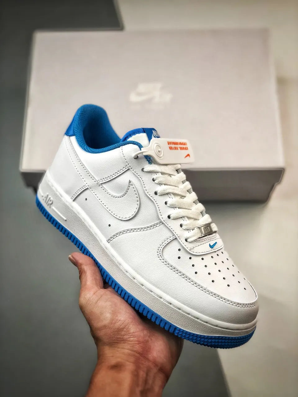 premium Nike Air Force 1 White Blue