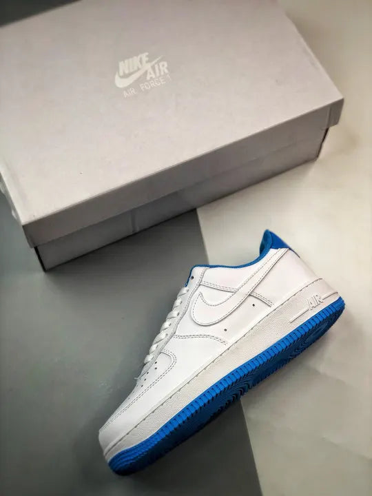 premium Nike Air Force 1 White Blue - Hình 3