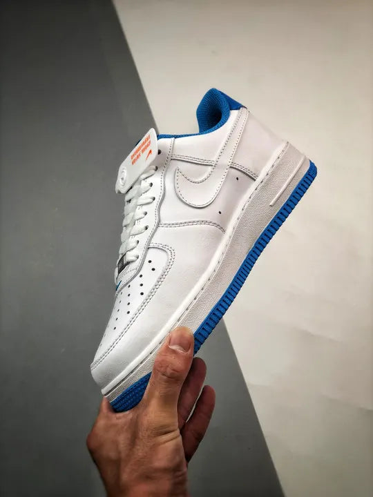 premium Nike Air Force 1 White Blue - Hình 5