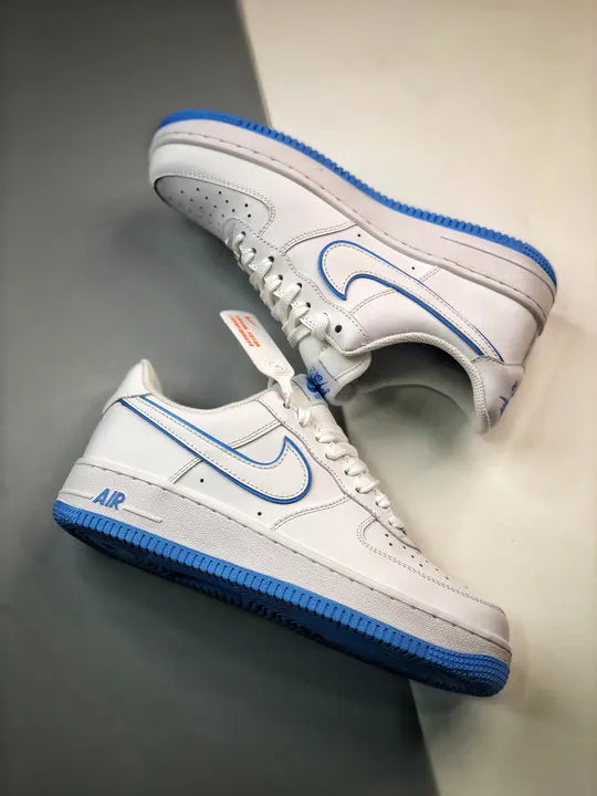 Nike Air Force 1 White/Blue - Hình 4