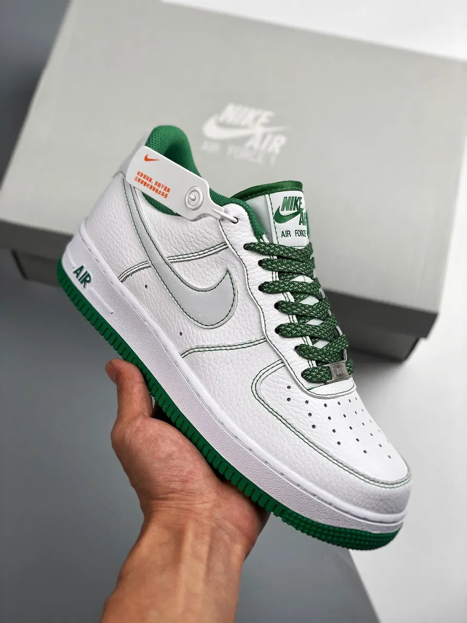 classic Nike Air Force 1 White Green