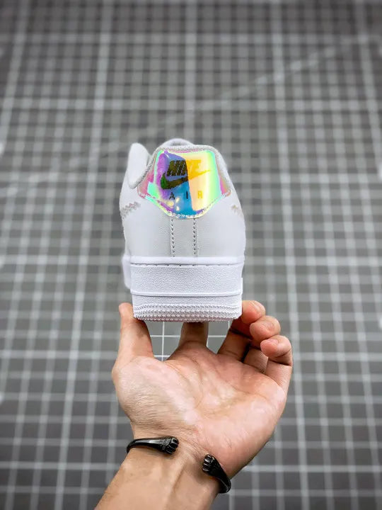 Nike White Iridescent Sneakers - Hình 8
