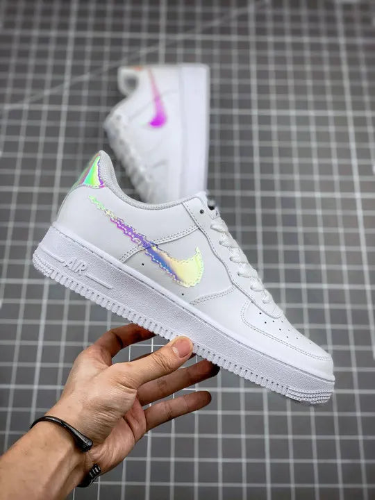 Nike White Iridescent Sneakers - Hình 2