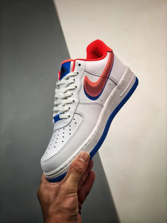 Nike Air Force 1 White Red Blue - Hình 5