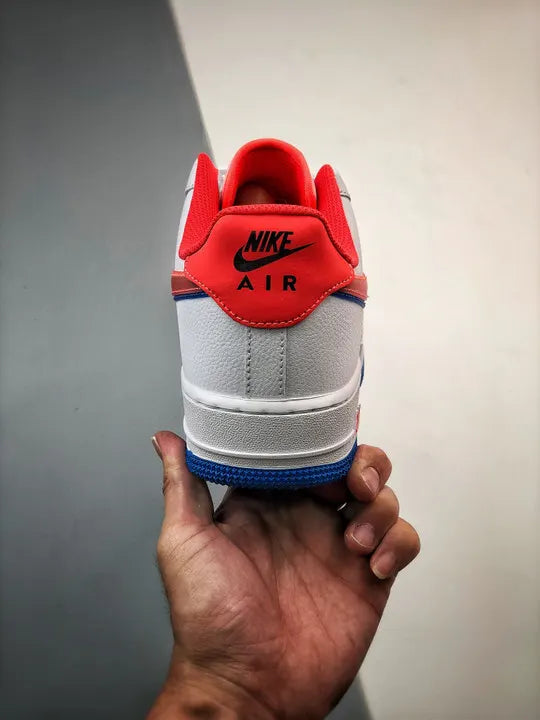 Nike Air Force 1 White Red Blue - Hình 8