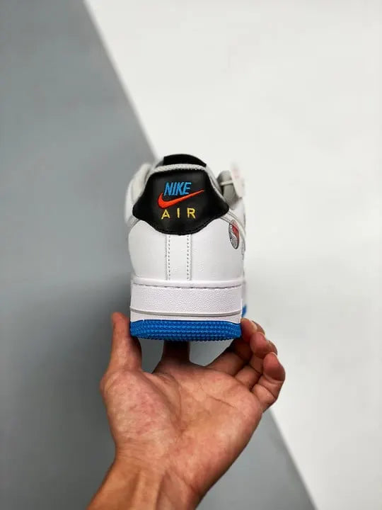 sole Nike Air Force 1 White Blue - Hình 7