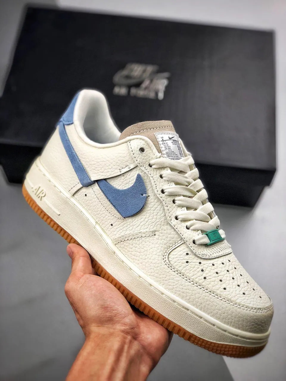 Nike Air Force 1 Cream Blue