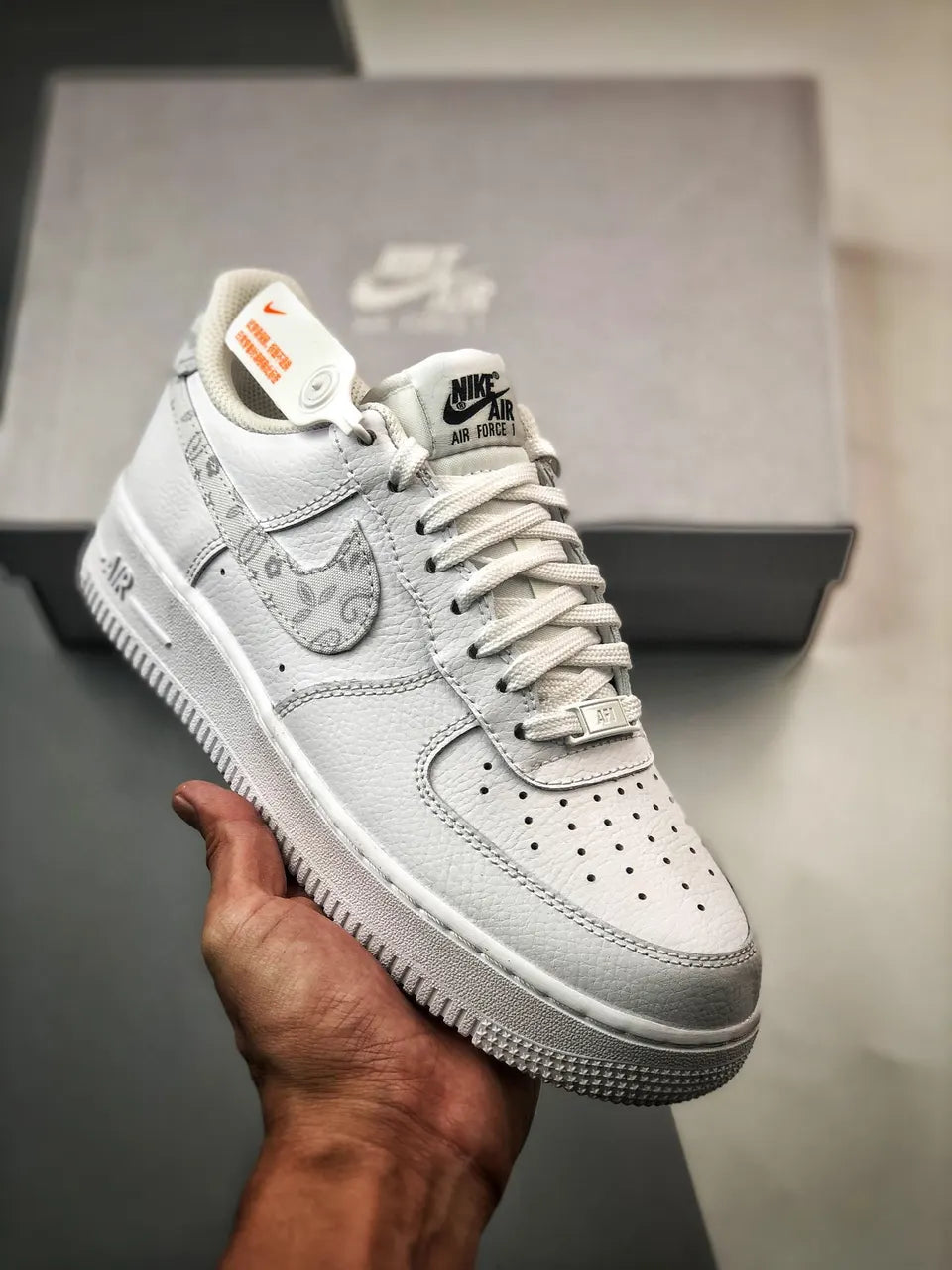 air Nike AF1 White Paisley