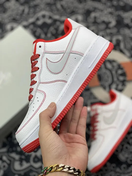 Nike Air Force 1 White/Red - Hình 8