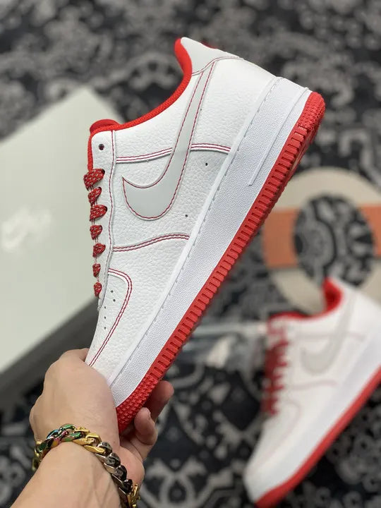 Nike Air Force 1 White/Red - Hình 4