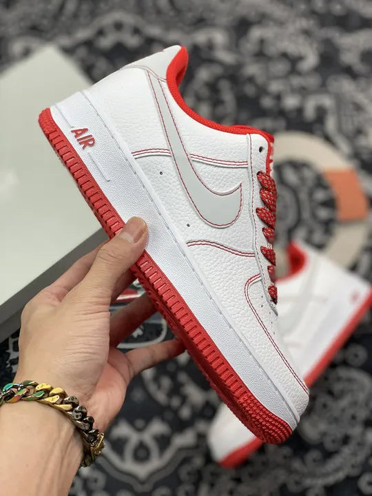 Nike Air Force 1 White/Red - Hình 2