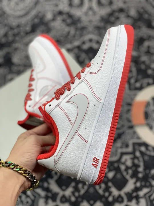 Nike Air Force 1 White/Red - Hình 9