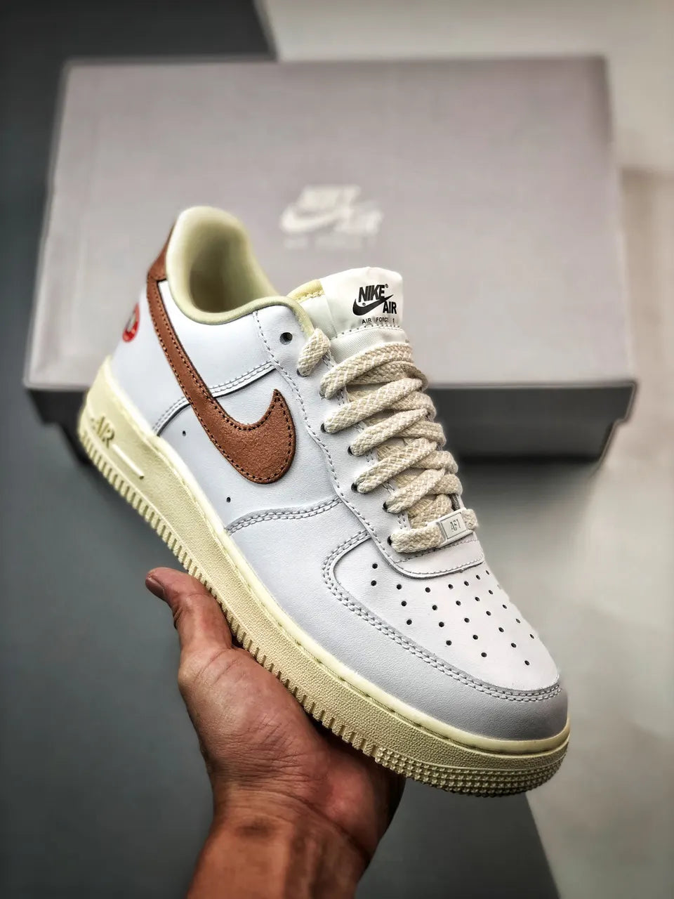 low Nike Air Force 1 White Pecan