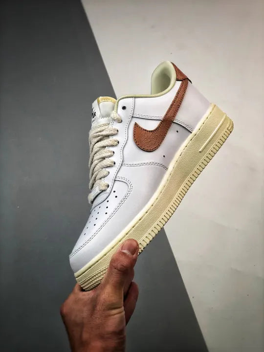 low Nike Air Force 1 White Pecan - Hình 4