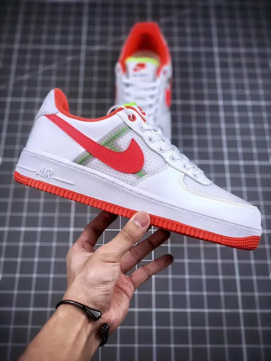 Nike Air Force 1 White/Red - Hình 3