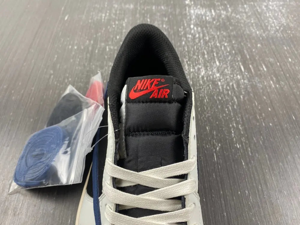 Air Jordan 1 Low Black/Navy - Hình 12