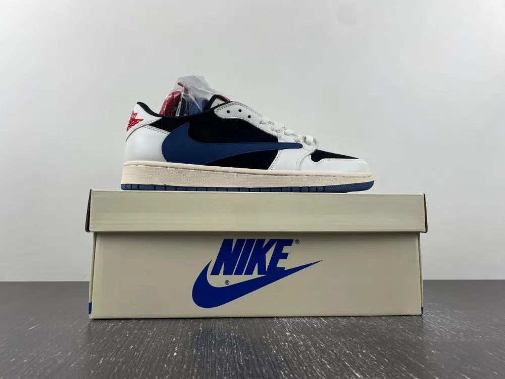Air Jordan 1 Low Black/Navy - Hình 4