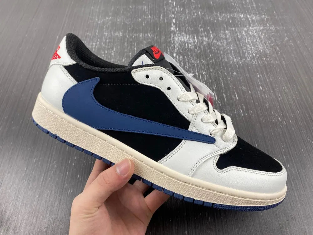 Air Jordan 1 Low Black/Navy - Hình 15