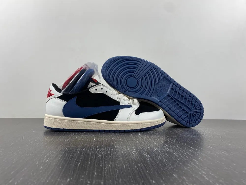 Air Jordan 1 Low Black/Navy - Hình 16
