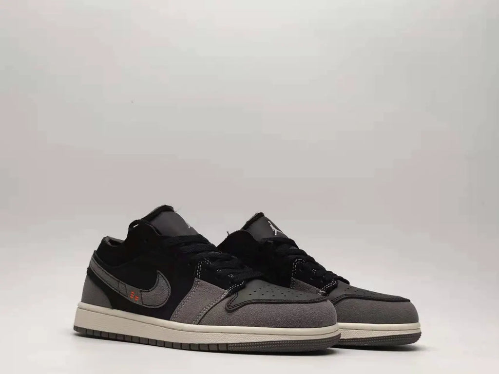 Air Jordan 1 Low Black Grey - Hình 2